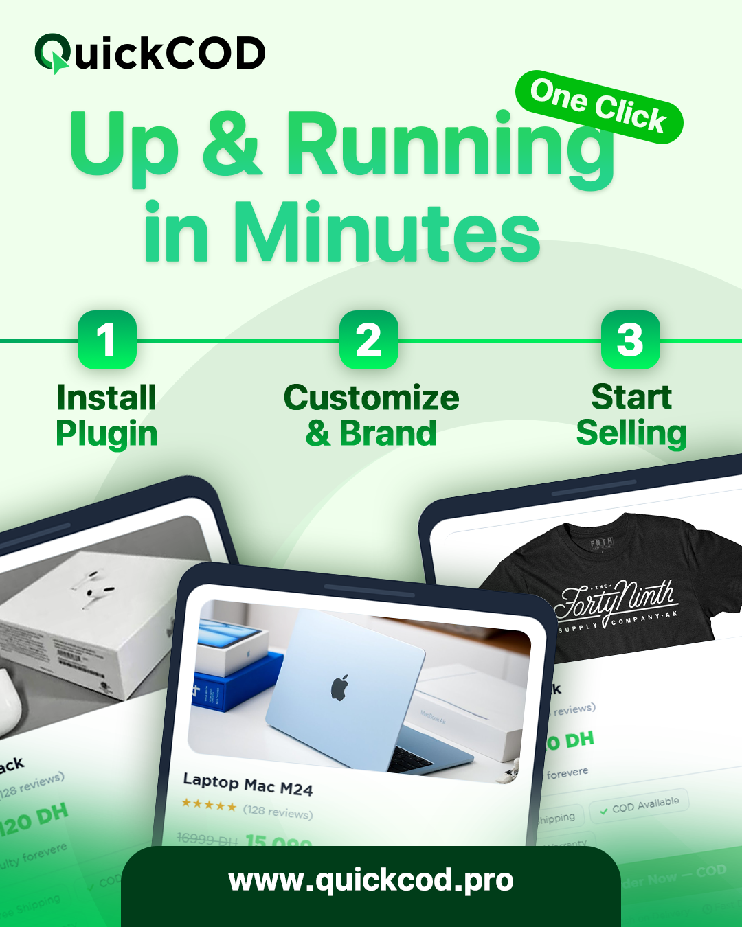 QuickCOD problem solver cards